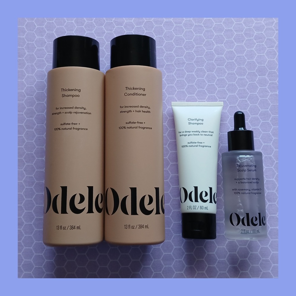 NEW Odele Hair Care 4 Piece Bundle - Scalp Serum, Thickening/Clarifying Shampoo